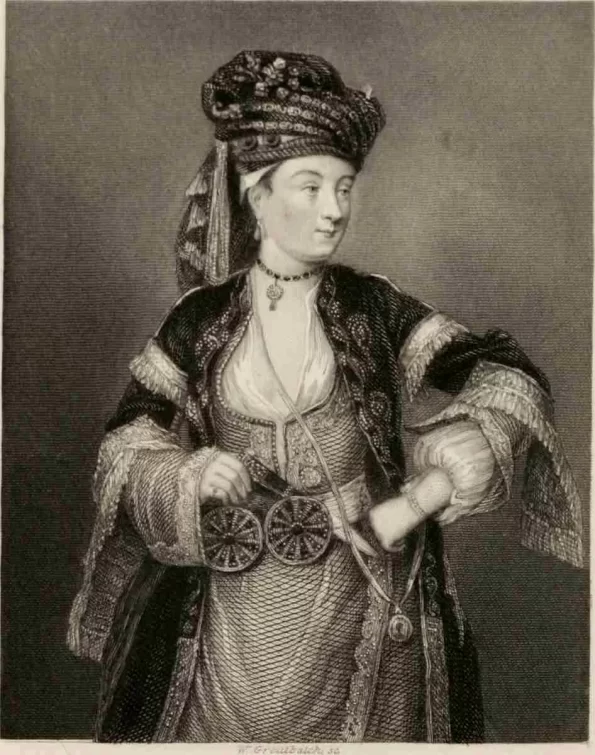 Mary Wortley Montagu jako pierwsza wprowadziła szczepienie przeciwko ospie w Anglii. Tutaj - w stroju tureckim